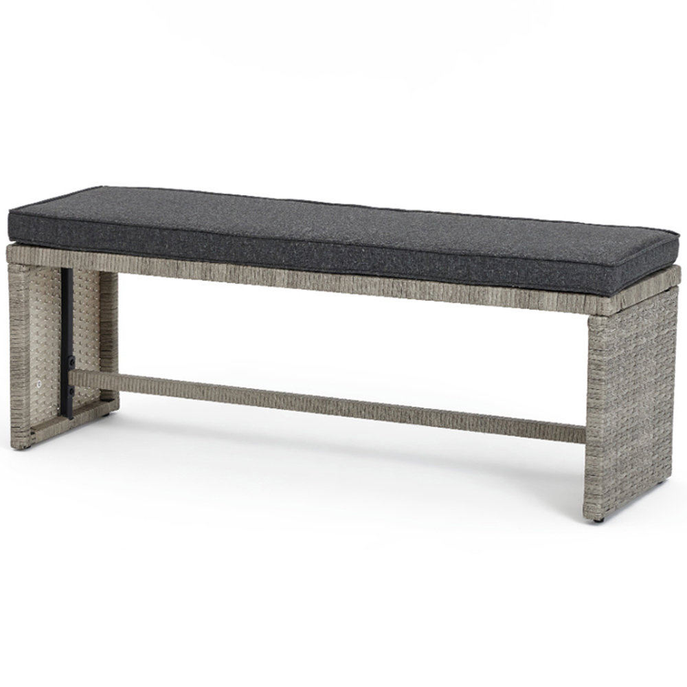 Home Detail Madeira 6 Seater Grey Rattan Sofa Dining Set with Cover Image 8