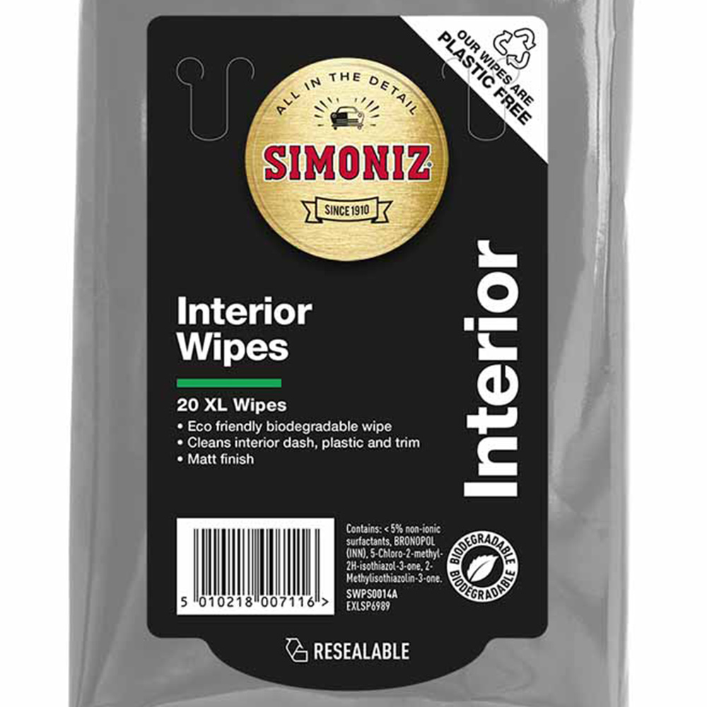 Simoniz Biodegradable Dash Wipes 20 Pack   Image 2