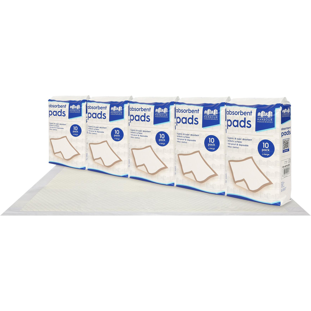 Harbour Housewares Disposable Incontinence Bed Pad 60 x 89cm 50 Pack Image 3