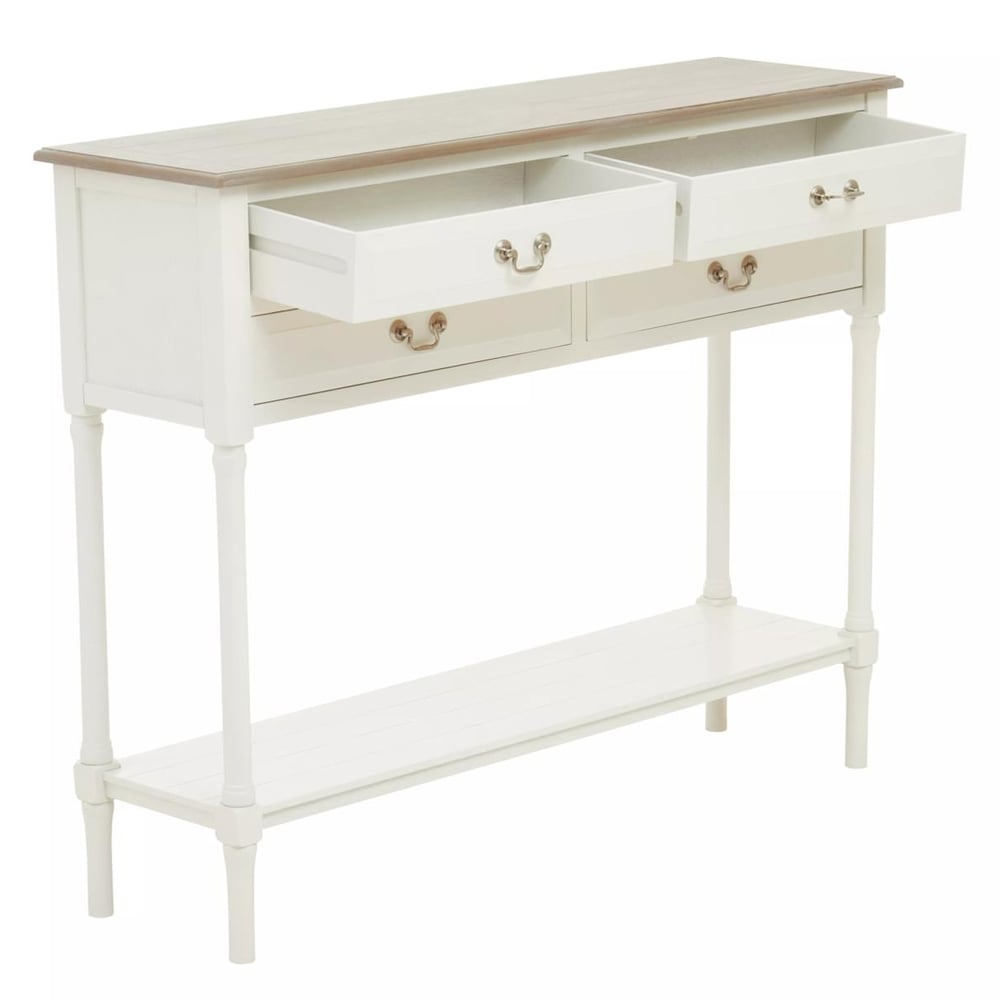 Premier Housewares Heritage 4 Drawer Console Table Image 5