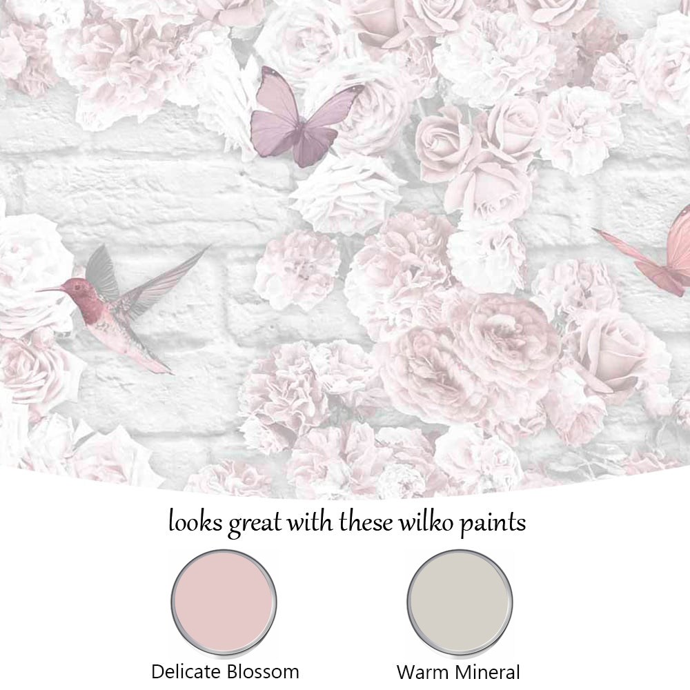 Superfresco Easy Flower Pink Wallpaper Image 3