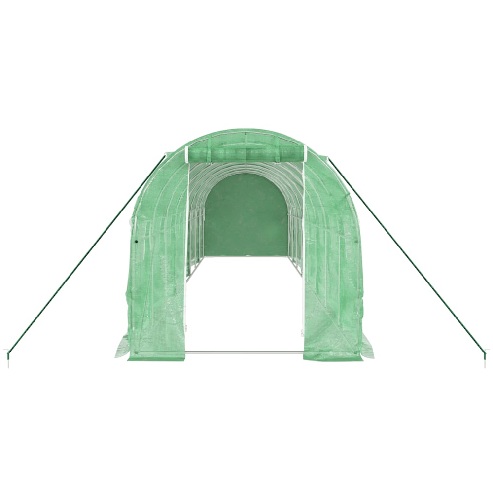 vidaXL Green 6.5 x 26.2ft Greenhouse Image 4