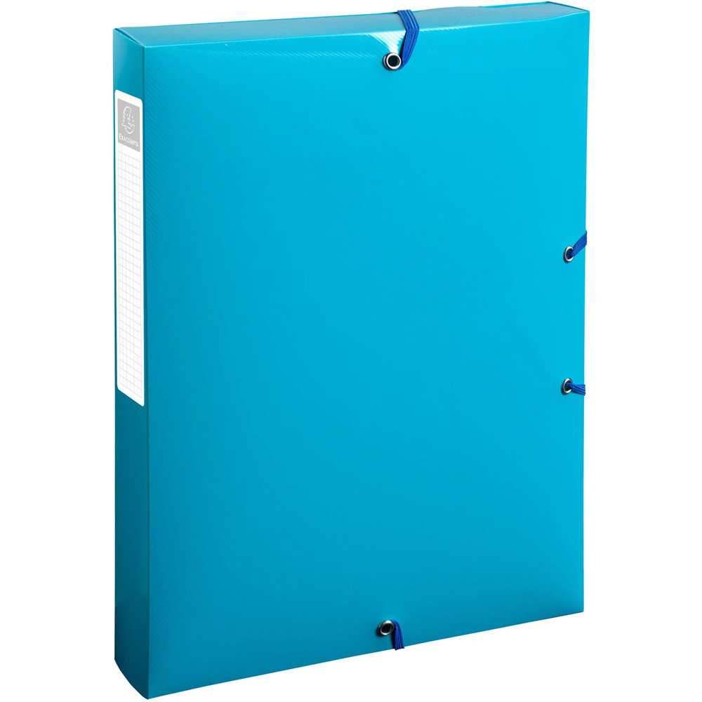 Exacompta BeeBlue A4 Assorted Colour Polypropylene Box File 8 Pack Image 3