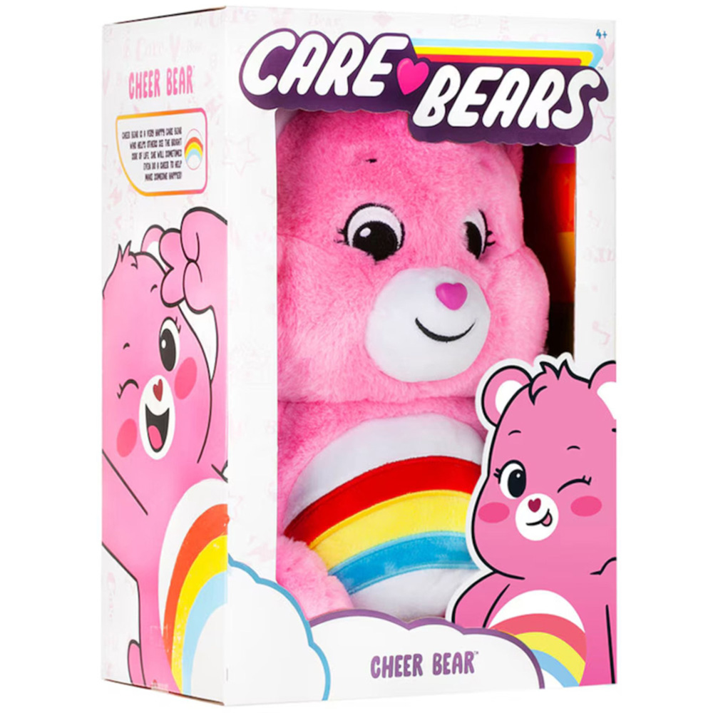 Basic Fun Care Bears Pink Medium Plush Cheer Bear Soft Toy 35cm Image 3