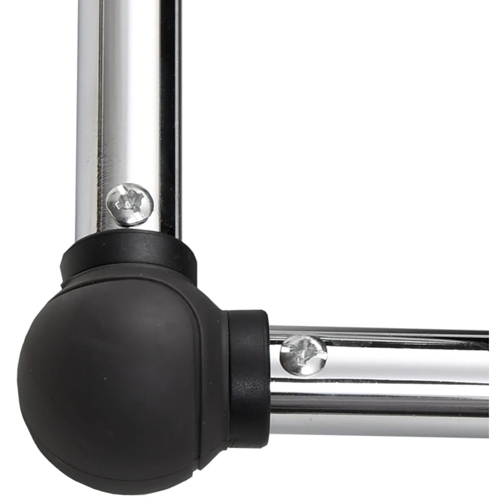 vidaXL Black Footrest Image 6
