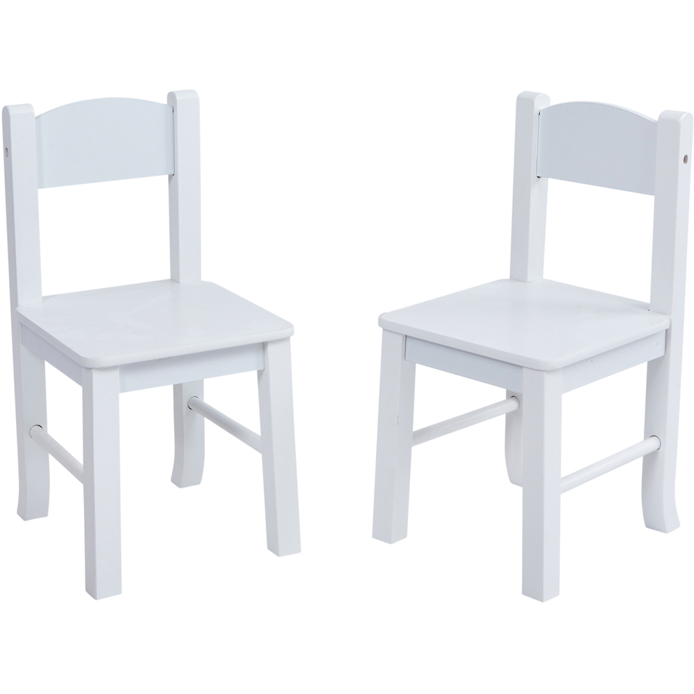 Liberty House Toys Kids White Table and Chairs Set Image 4