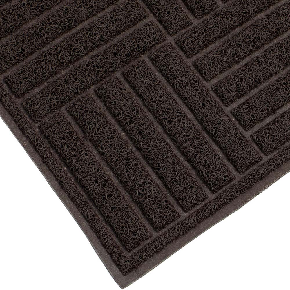 JVL Brown Square Mud Grabber Scraper Doormat 40 x 60cm Image 3