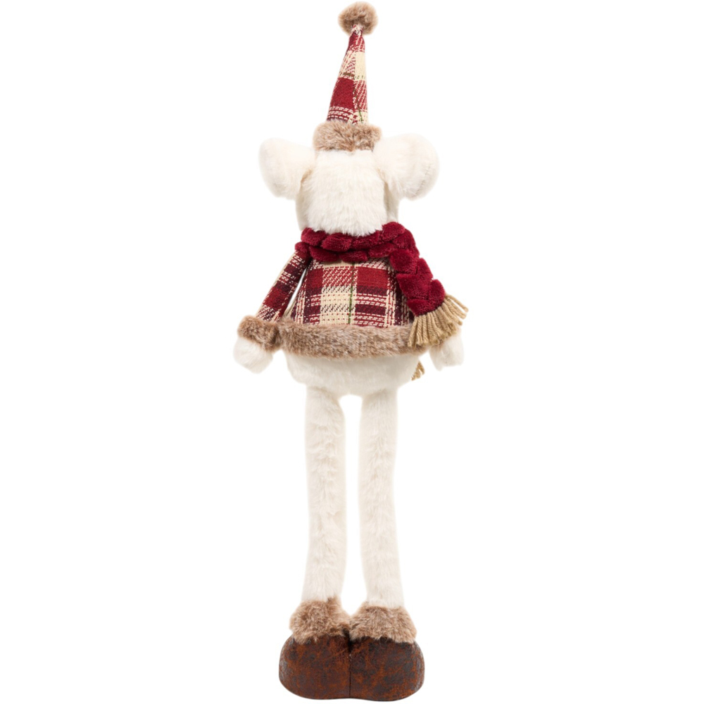 Traditional Plaid Winter Mouse Decoration Image 4