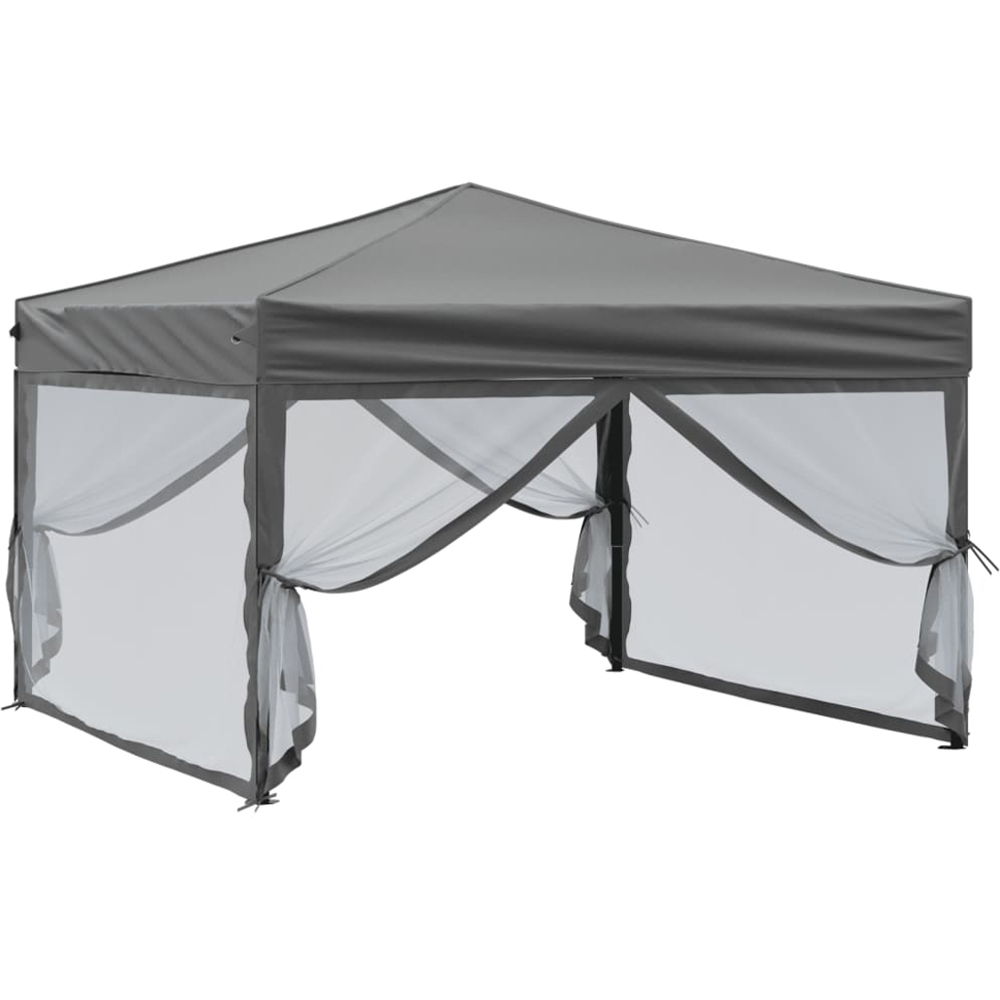 vidaXL 3 x 3m Anthracite Party Tent with Sidewalls Image 3