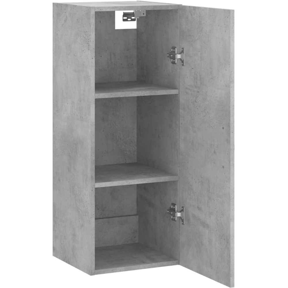 vidaXL Single Door Concrete Grey Wall Mounted Cabinet Image 6