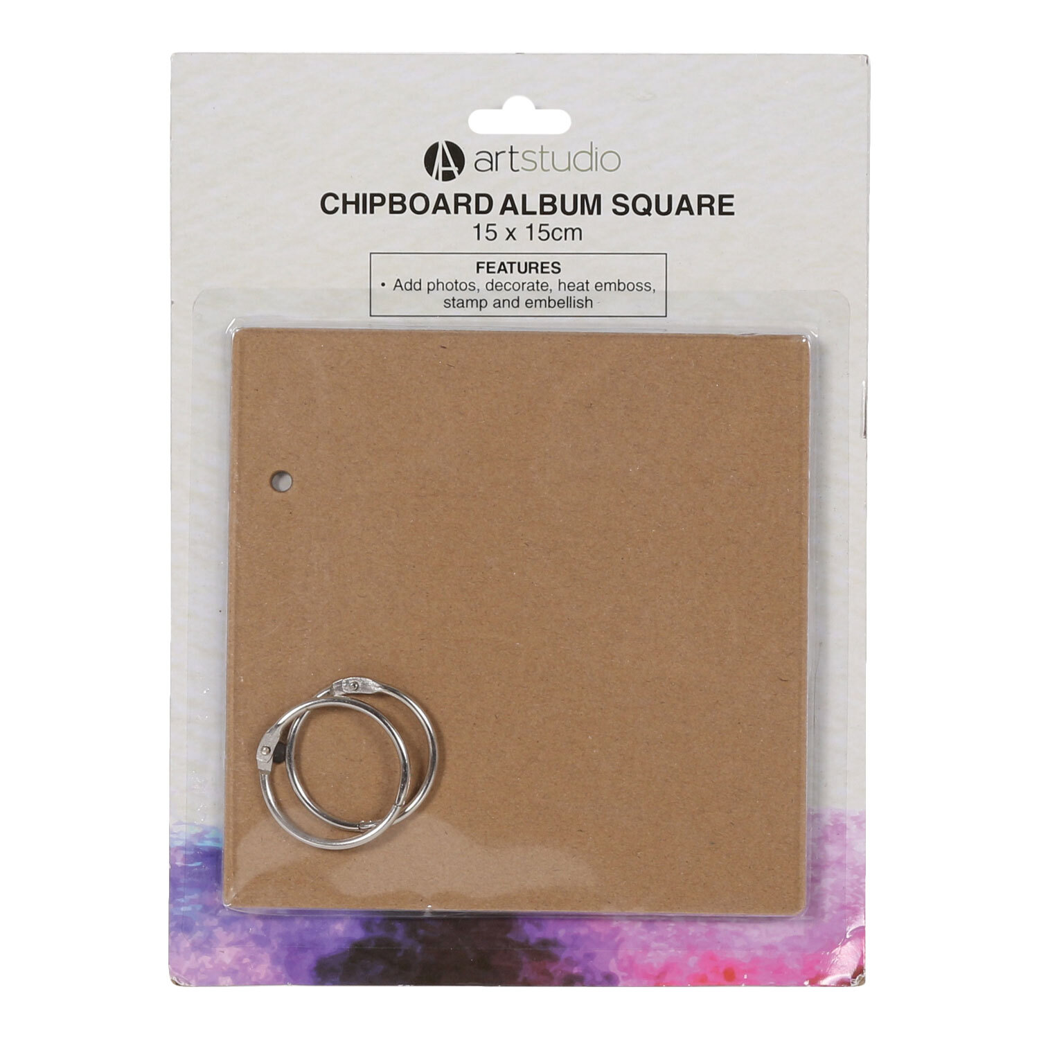 Art Studio Chipboard Album - Square Image