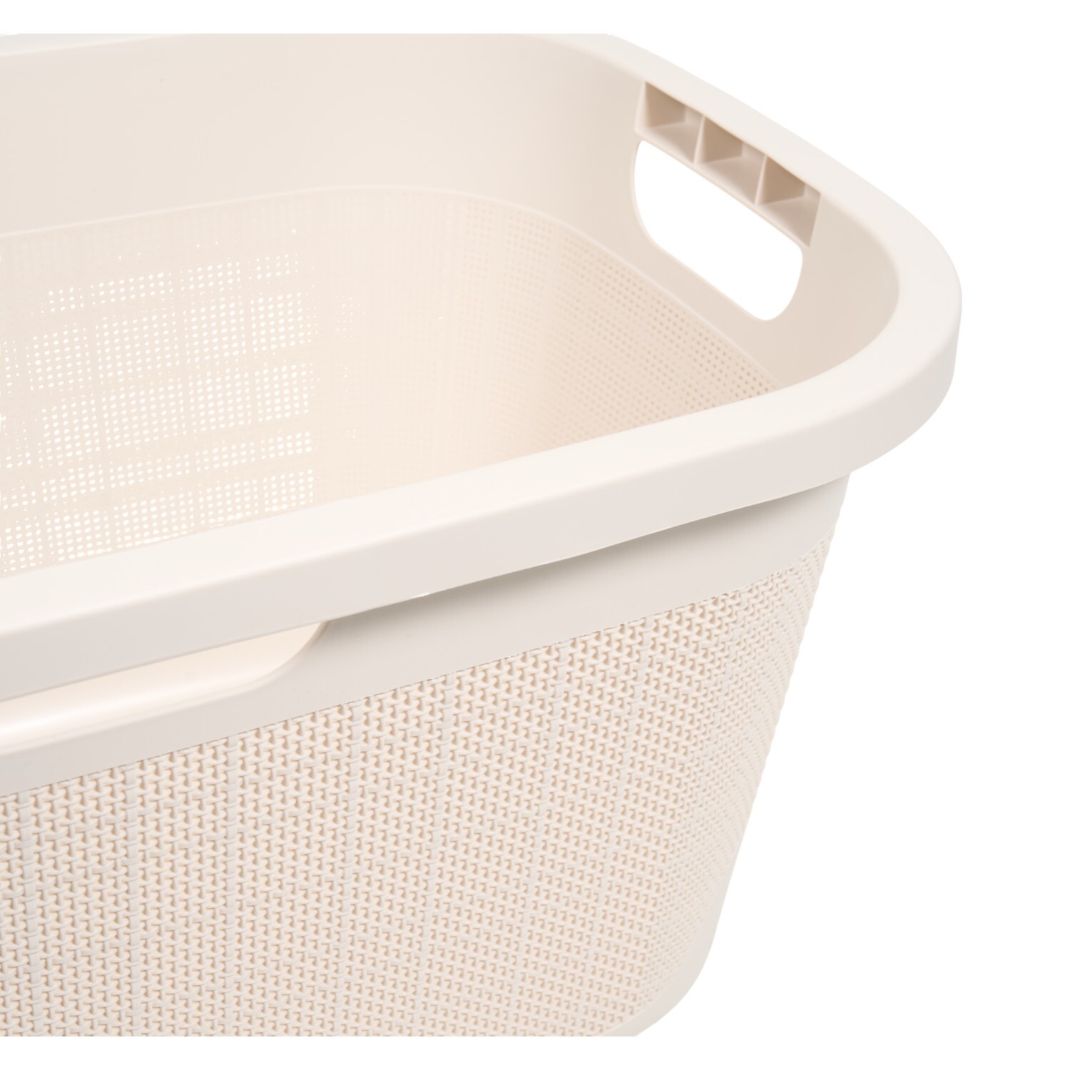 Hessian Laundry Basket Beige Image 4