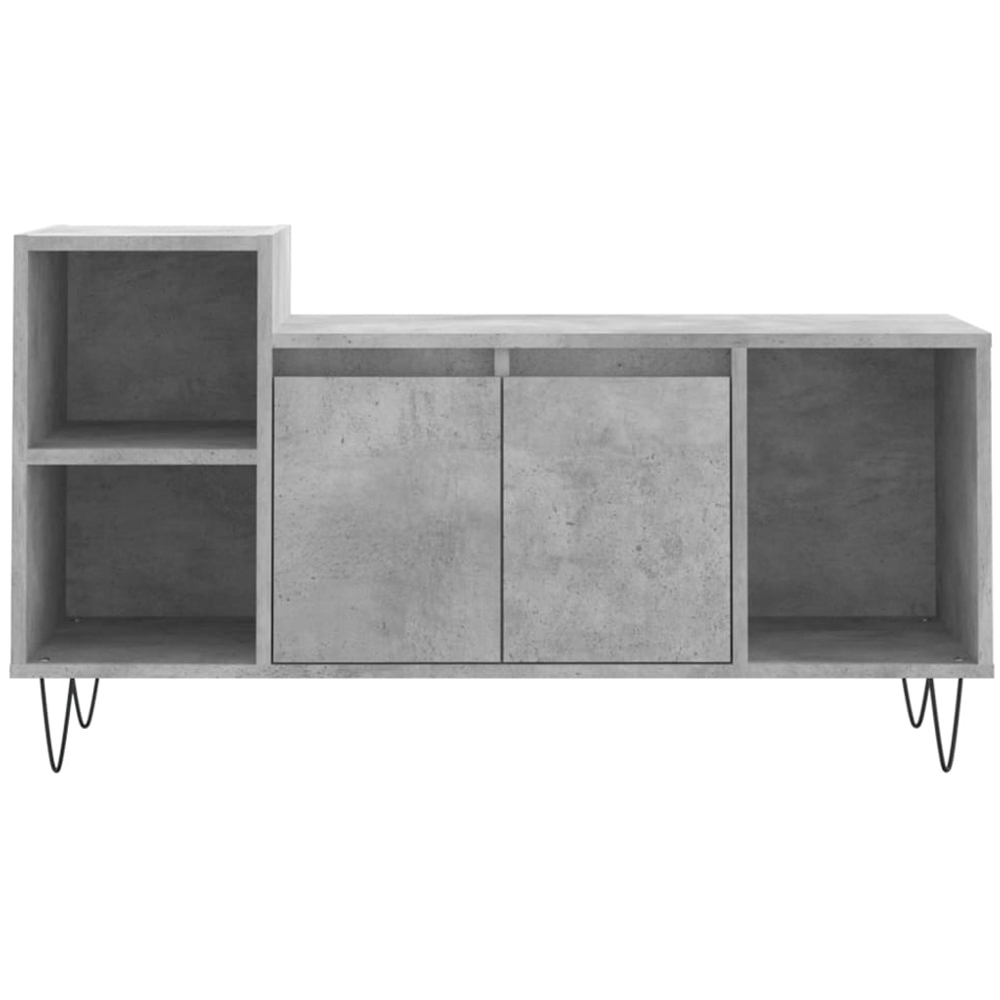 vidaXL 2 Door 3 Shelf Concrete Grey TV Cabinet Image 5