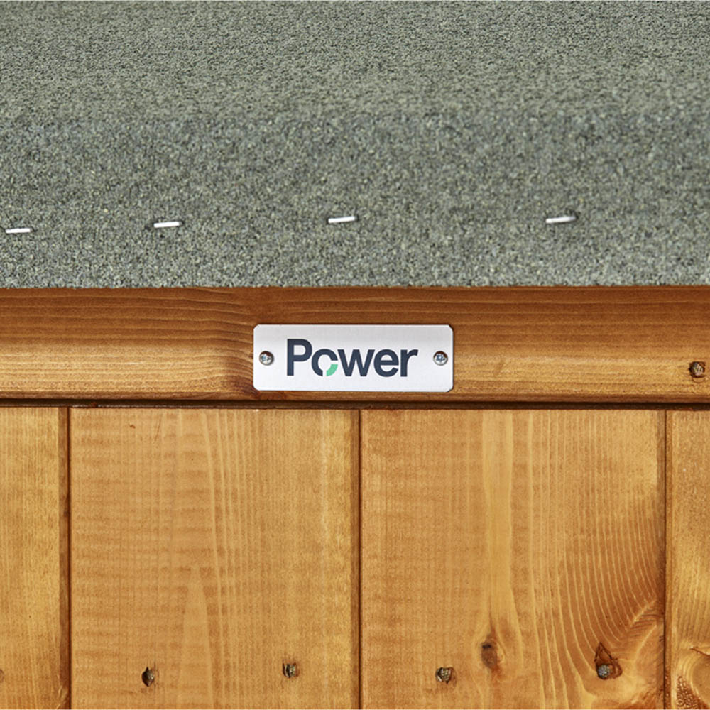Power Sheds 8 x 6ft Pent Wooden Shed Image 3