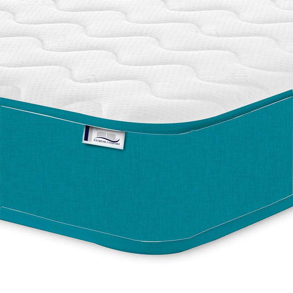 Extreme Comfort Cooltouch Colours European Single Teal Blue Memory Foam and Spring Mattress Image 3