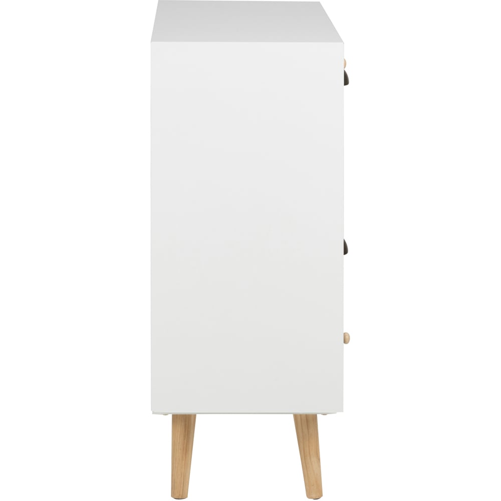 Florence Thais 11 Drawer White Chest of Drawers Image 5