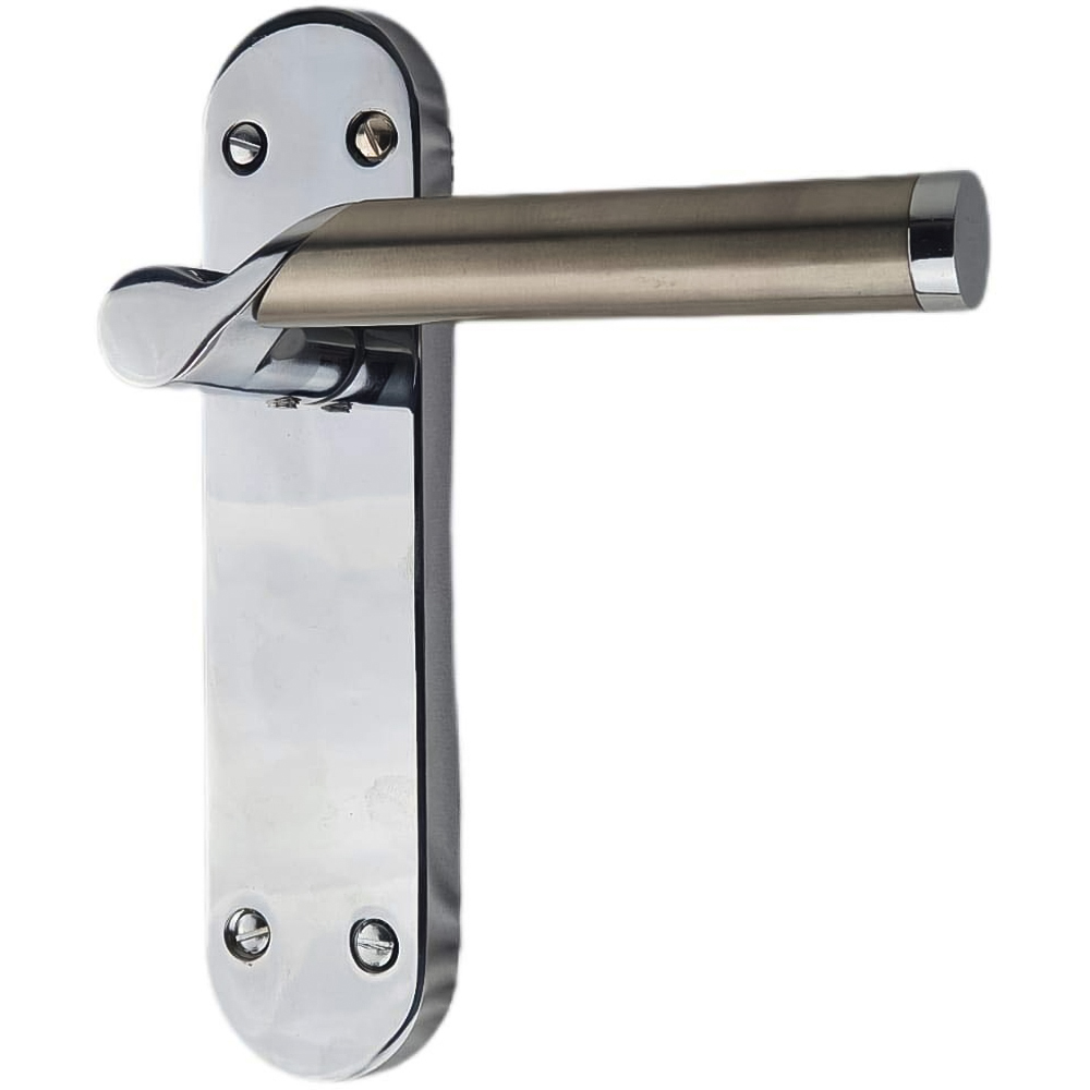 Golden Grace Duo Chrome Titan Door Handle Set 182 x 45mm Image
