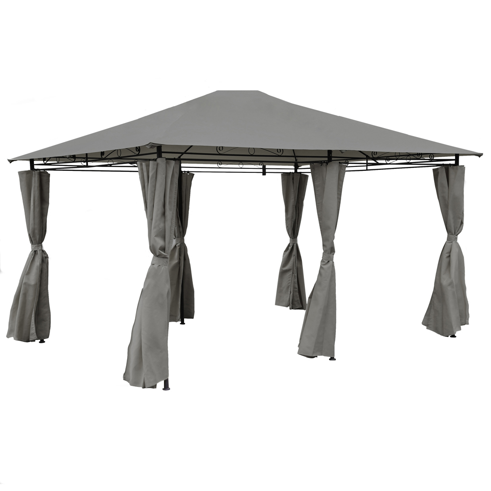 Charles Bentley 3 x 4m Grey Art Gazebo Image 2