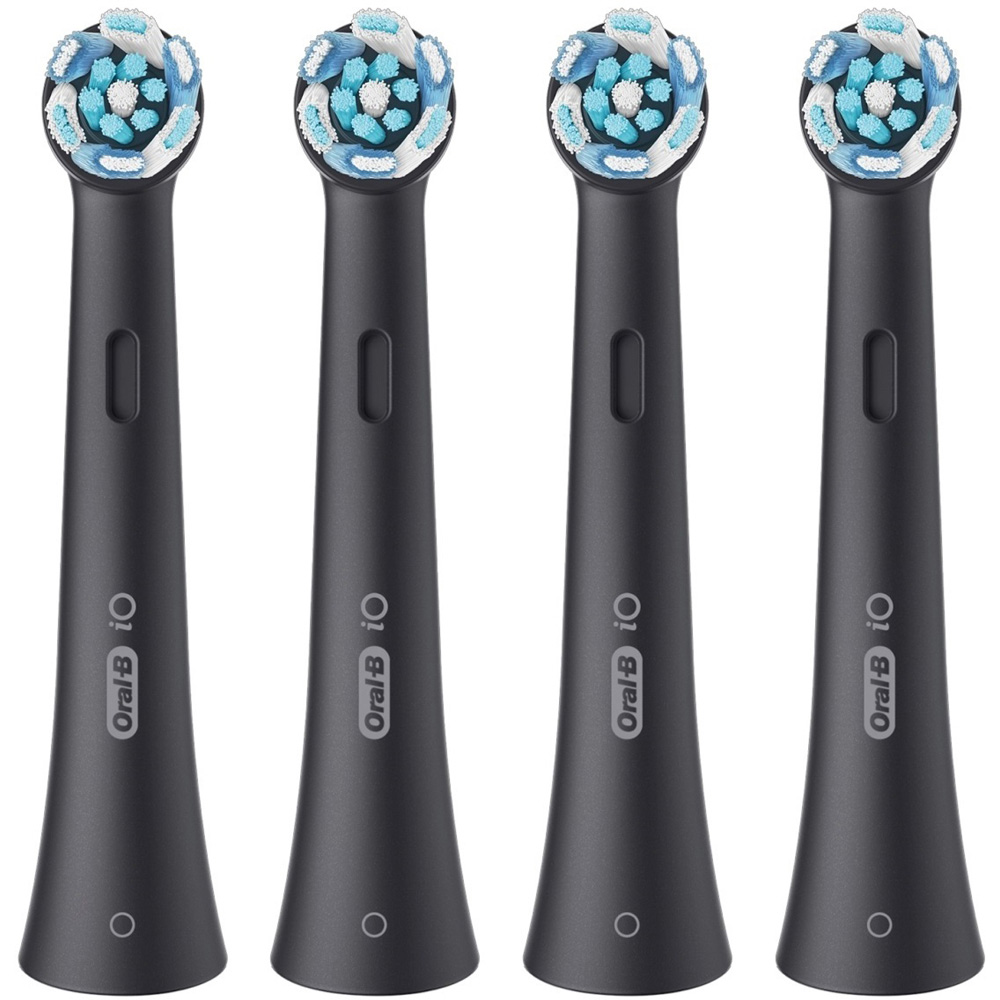 Oral-B iO Ultimate Clean Black Toothbrush Head 4 Pack Image 2
