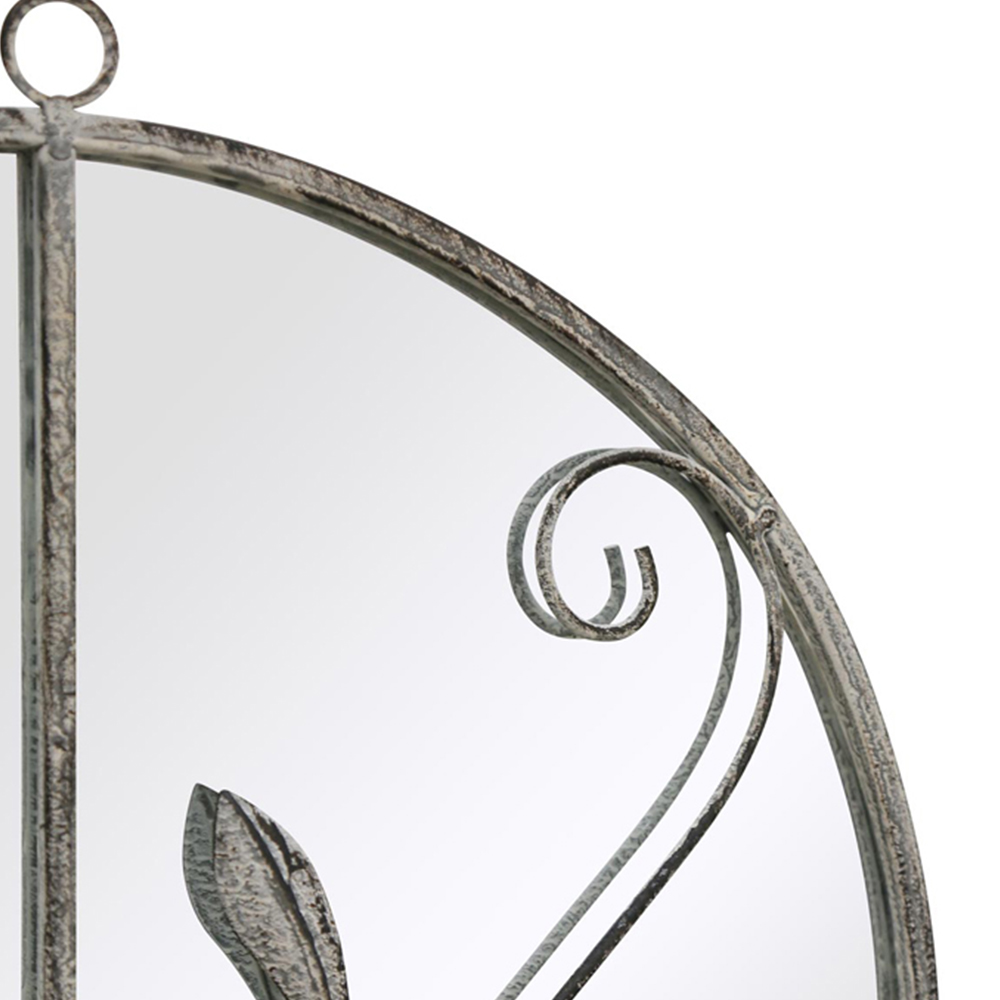 MirrorOutlet The Arcus Concrete Framed Arched Garden Mirror 80 x 46cm Image 6