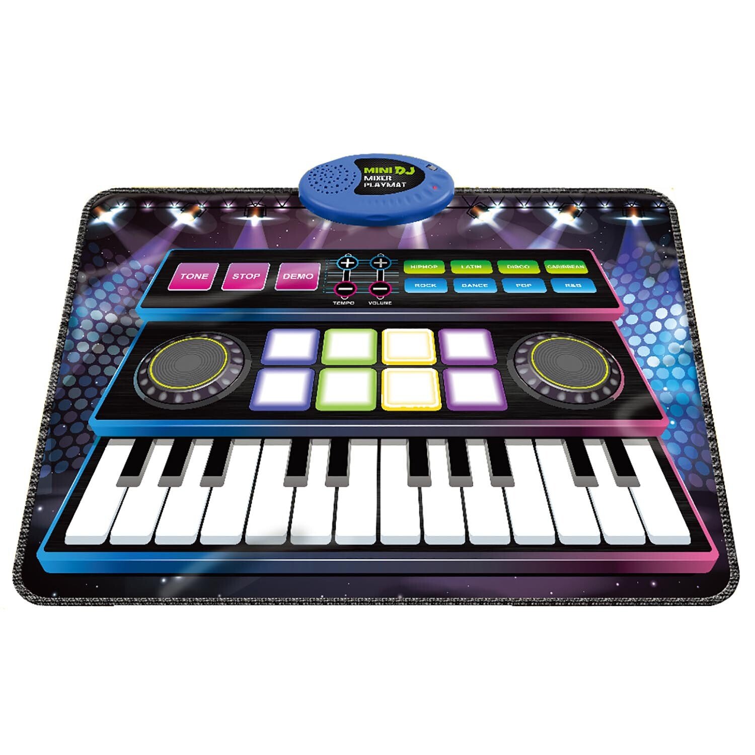 Mini DJ Mixer Playmat - Blue Image
