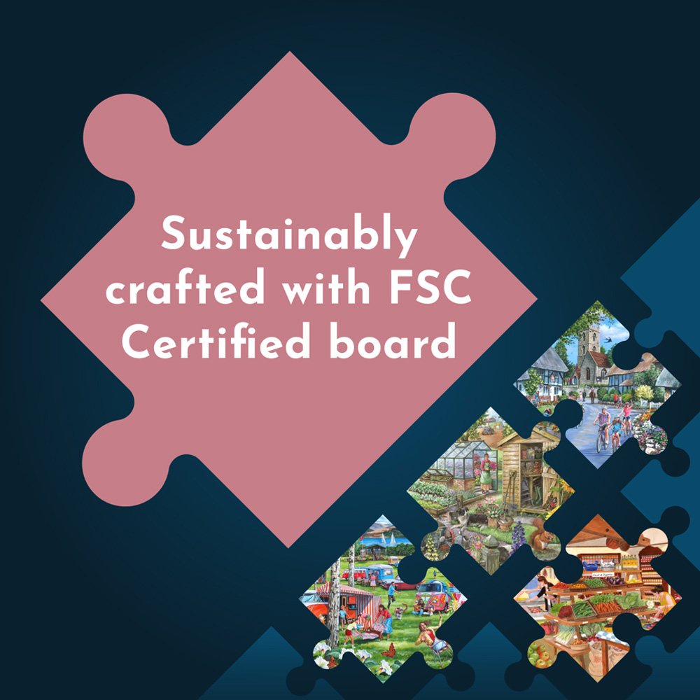 The House of Puzzles Village Fayre Big 500 Piece Jigsaw Puzzle Image 3