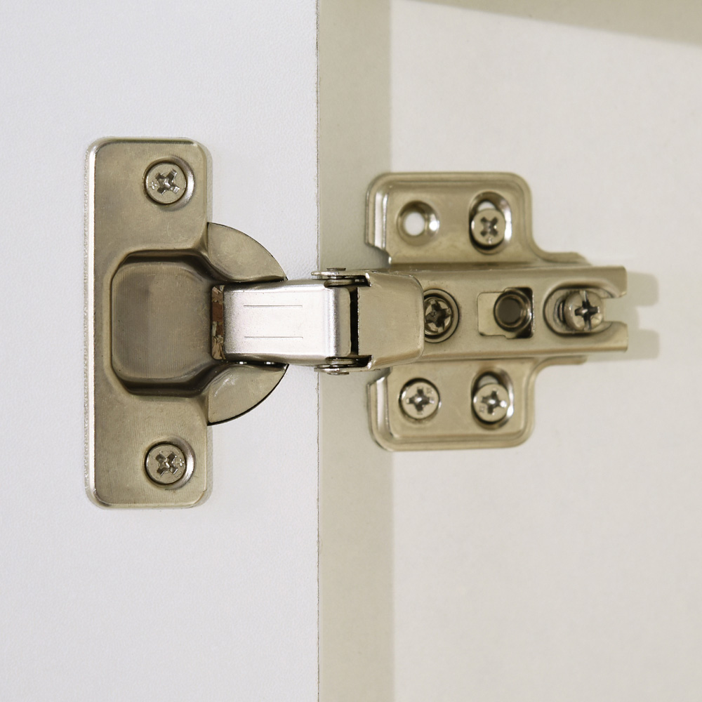Kleankin 5-TierWhite Tall Adjustable Bathroom Cabinet Image 3