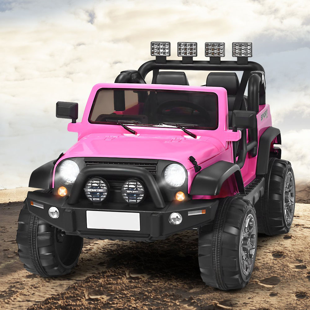 Costway Pink Electric Kids Ride On Truck with Remote Control 12V Image 2