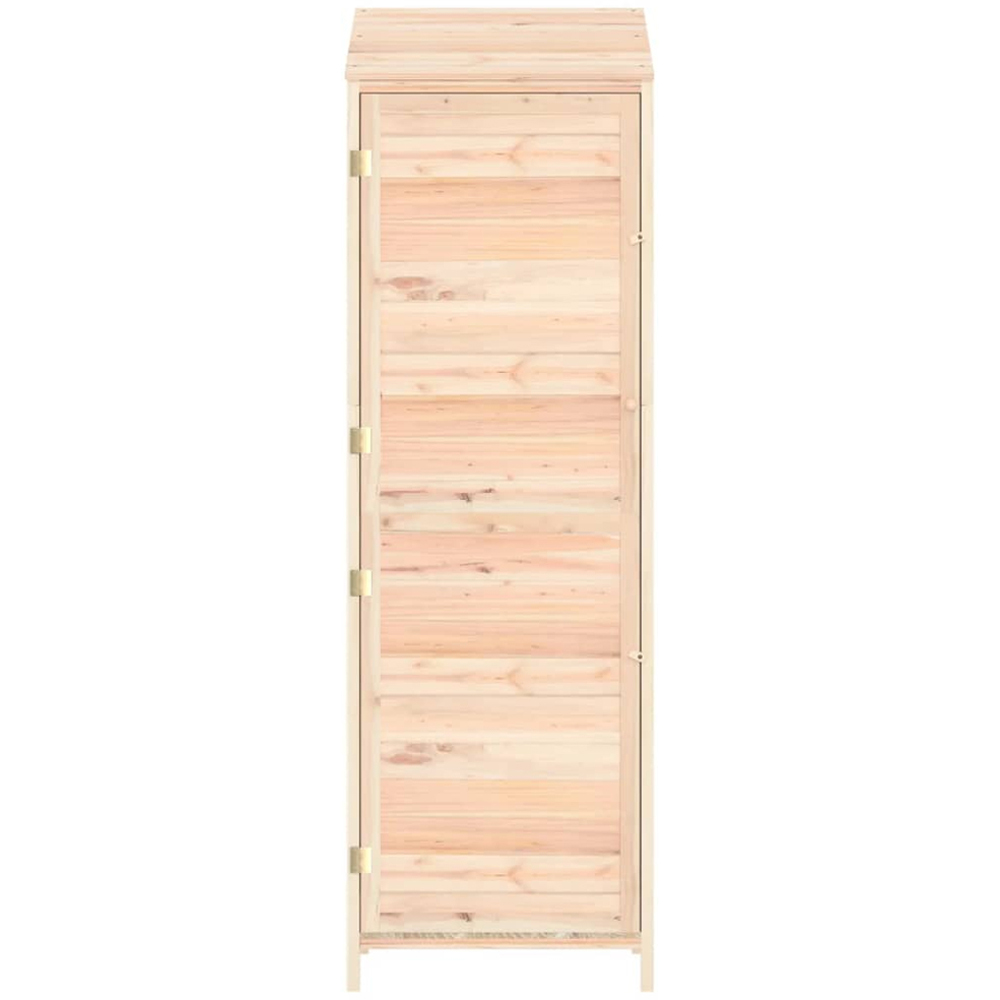 vidaXL 1.8 x 1.7ft Light Brown Wooden Pent Garden Shed Image 4