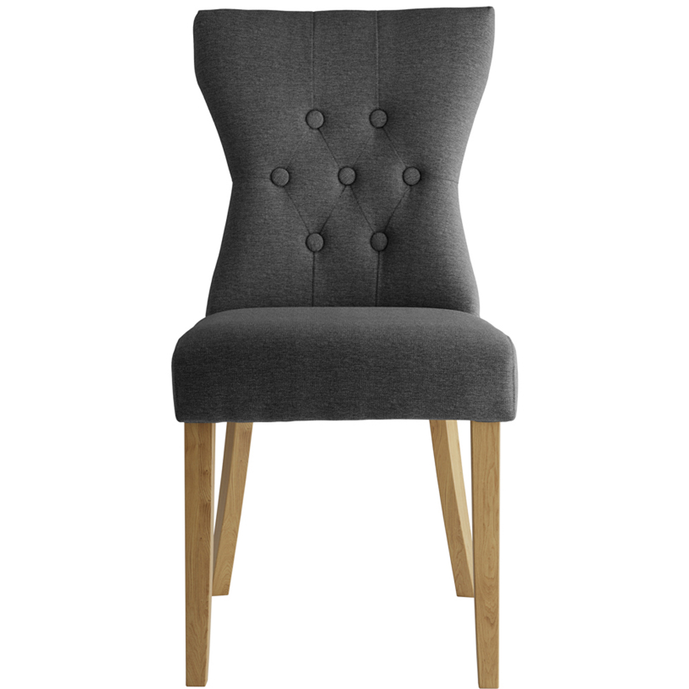 Naples Set of 2 Grey Dining Chair Image 2