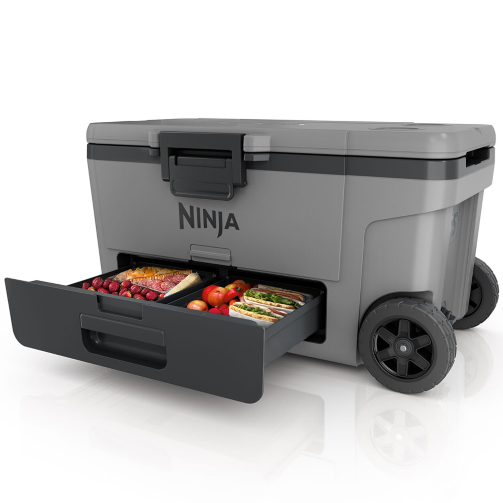 Ninja FrostVault Slate Grey Wheeled Cooler with Dry Zone 65QT 61L Image 8