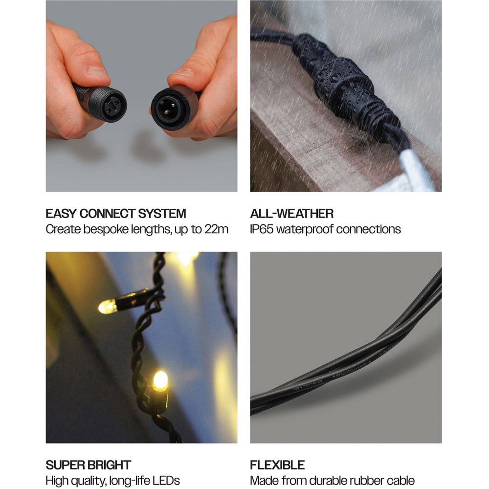 Eagle Connect 60 Warm White LED Icicle Light 2m Image 6