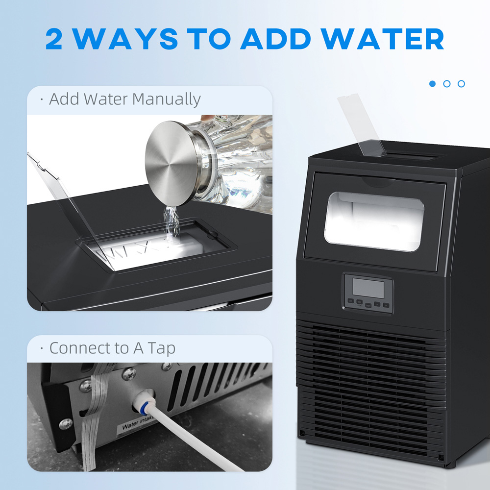 HOMCOM 800-254V70BK 30kg Ice Maker with 4kg Storage Image 6