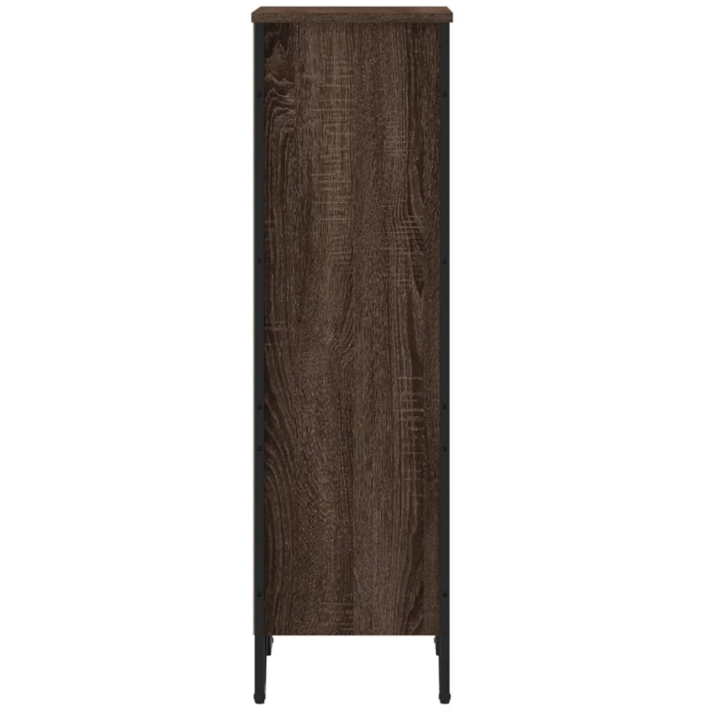 vidaXL 3 Shelf Brown Oak Bookcase Image 4