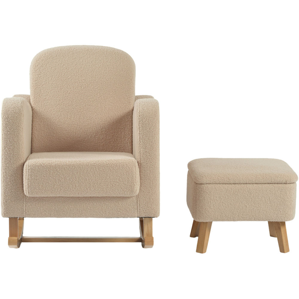 Bebe & Beyond Soother Oat Ted Nursing Chair and Stool Image 3