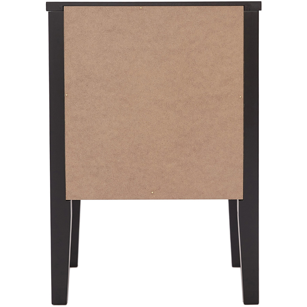 Bellaria 2 Drawer Black Bedside Table Image 4