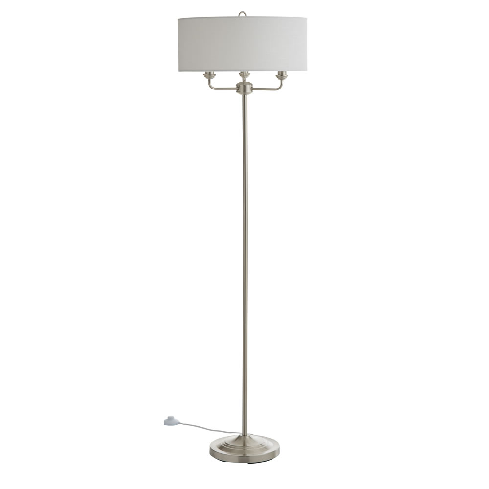 Grantham Floor Lamp Satin Nickel Image 3