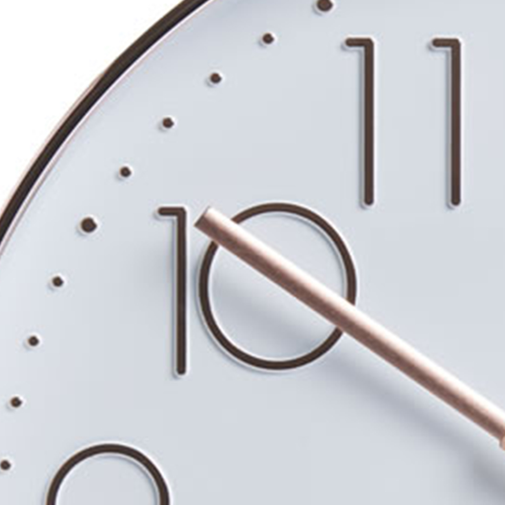 Wilko Classic Copper Effect Wall Clock Wilko