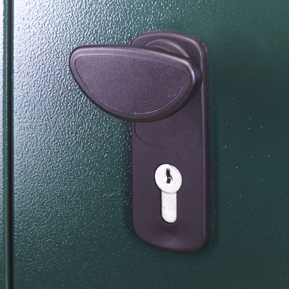 Asgard Centurion 5 x 7ft Double Door Green High Security Apex Garden Shed Image 8