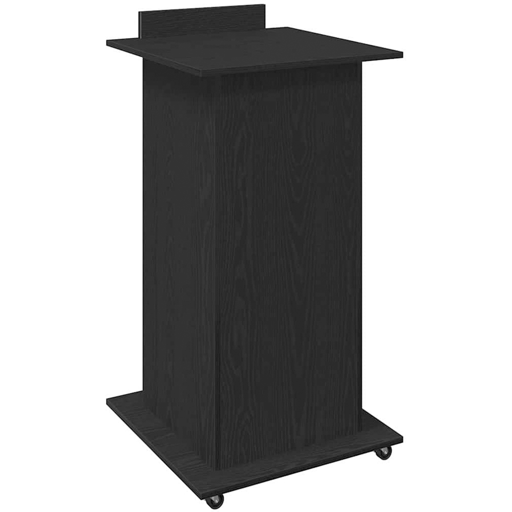 vidaXL Single Door Single Drawer Single Shelf Black Office Podium Image 5