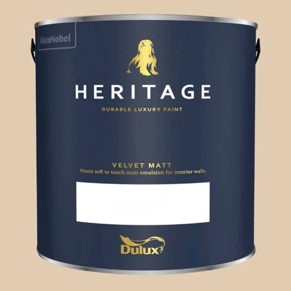 Dulux Heritage Walls and Ceilings Pearl Barley Velvet Matt Emulsion Paint 2.5L Image 2
