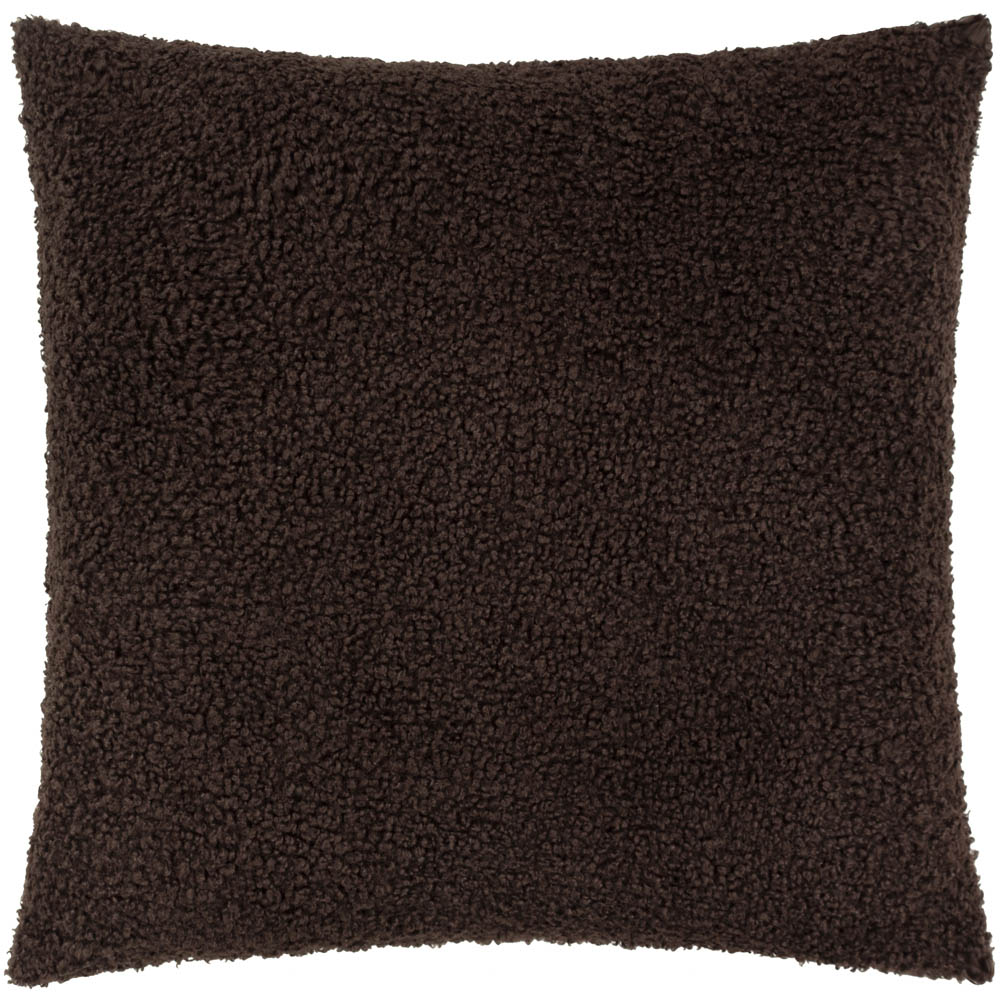 Yard Cabu Chocolate Chunky Boucle Reversible Cushion 45 x 45cm Image 1