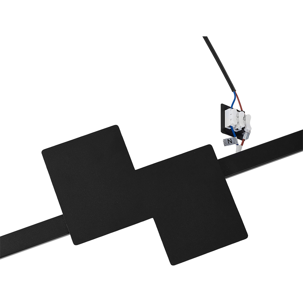 Living and Home Modern Black Aluminium LED Wall Light 11W Image 4