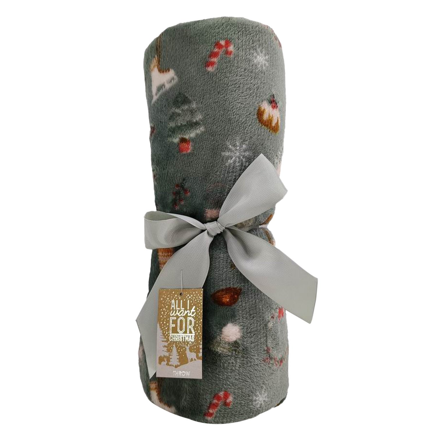 Winter Warmer Fleece Throw - Green Image