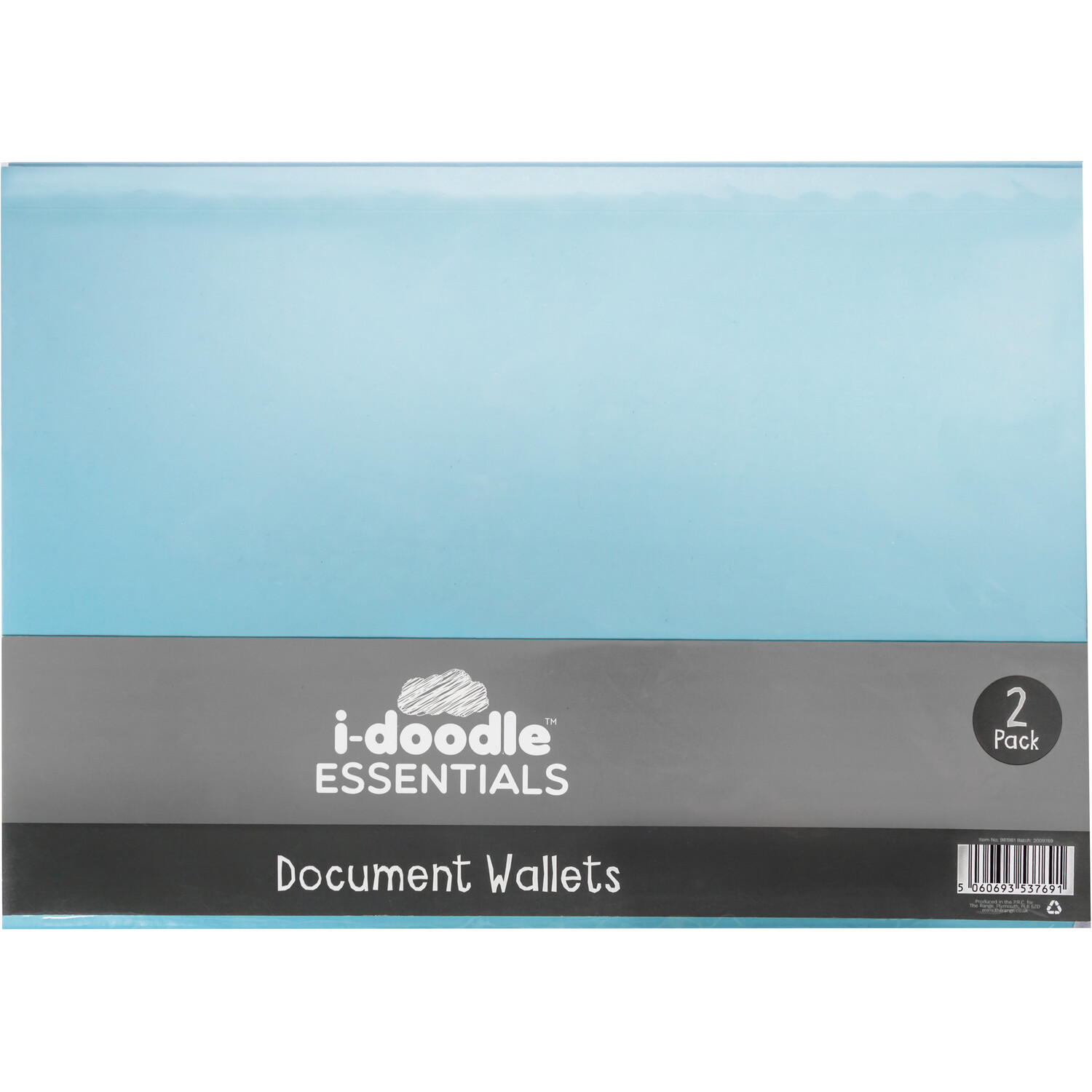 Pack of Two Blue Document Wallets Image