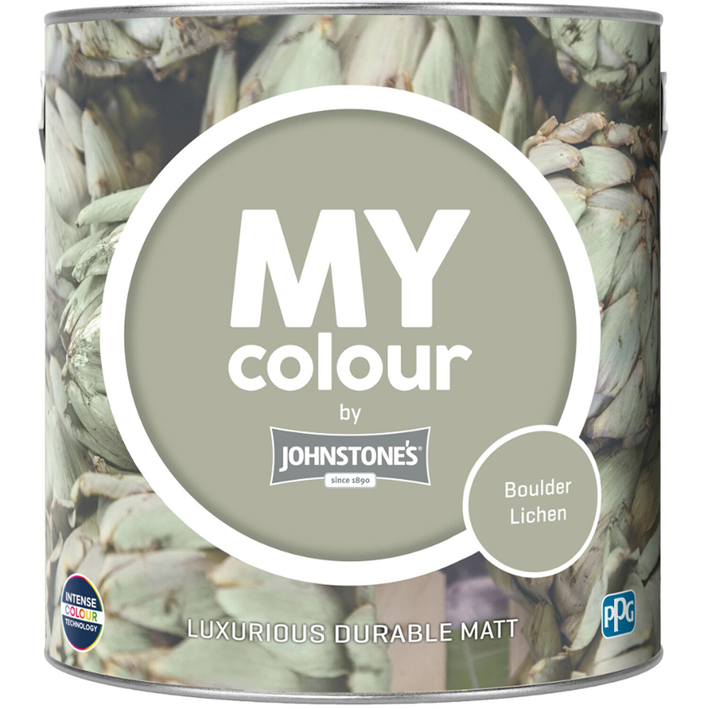 Johnstone's MY Colour Luxurious Durable Matt Paint Boulder Lichen Image 2