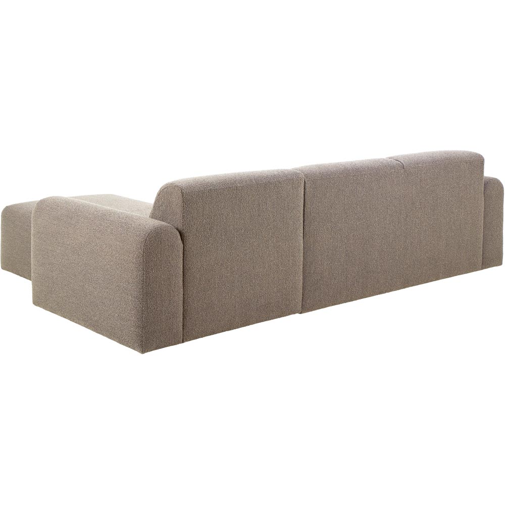 Florence Midfield 2 Seater Boucle Beige Fabric Right Hand Facing Chaise Longue Image 4