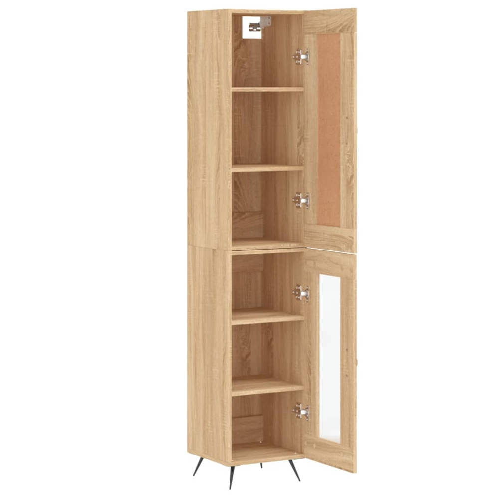 vidaXL 2 Door Sonoma Oak Highboard Image 4
