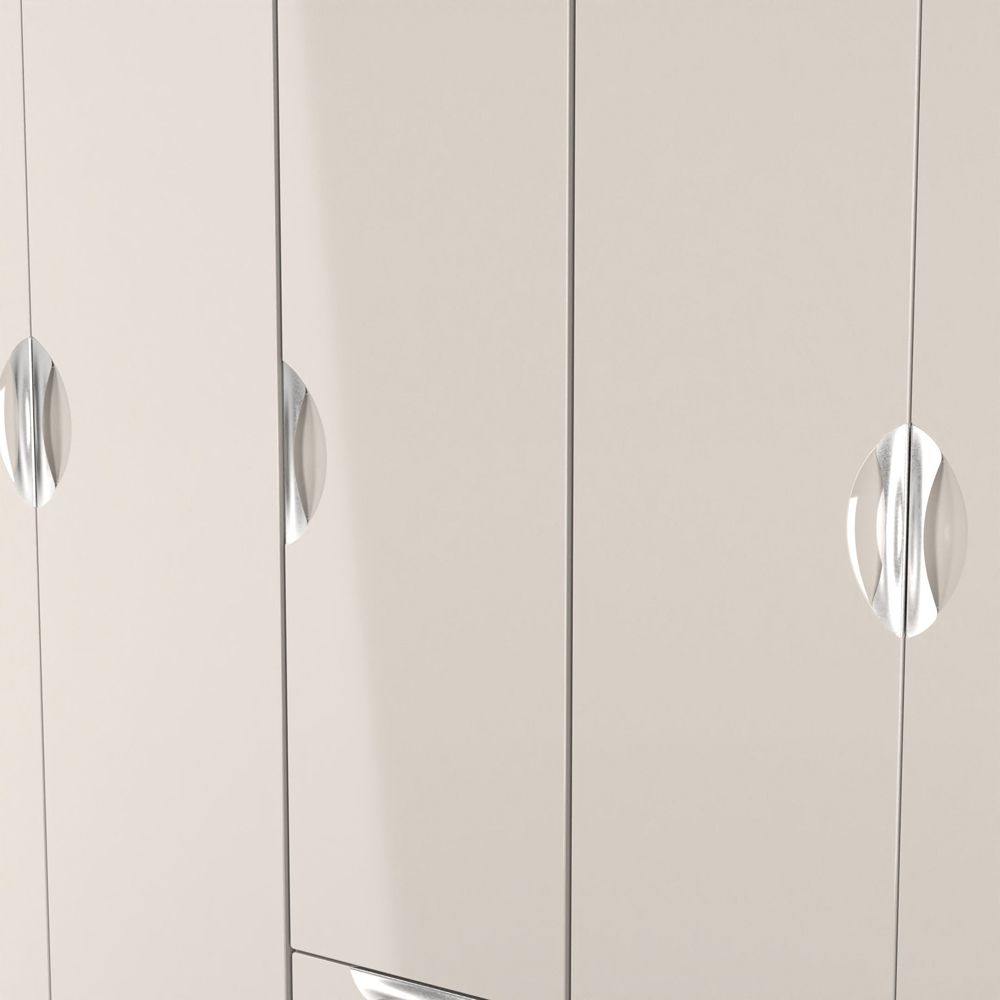 Crowndale Camden 5 Door 2 Drawer Kashmir Gloss Wardrobe Ready Assembled Image 9