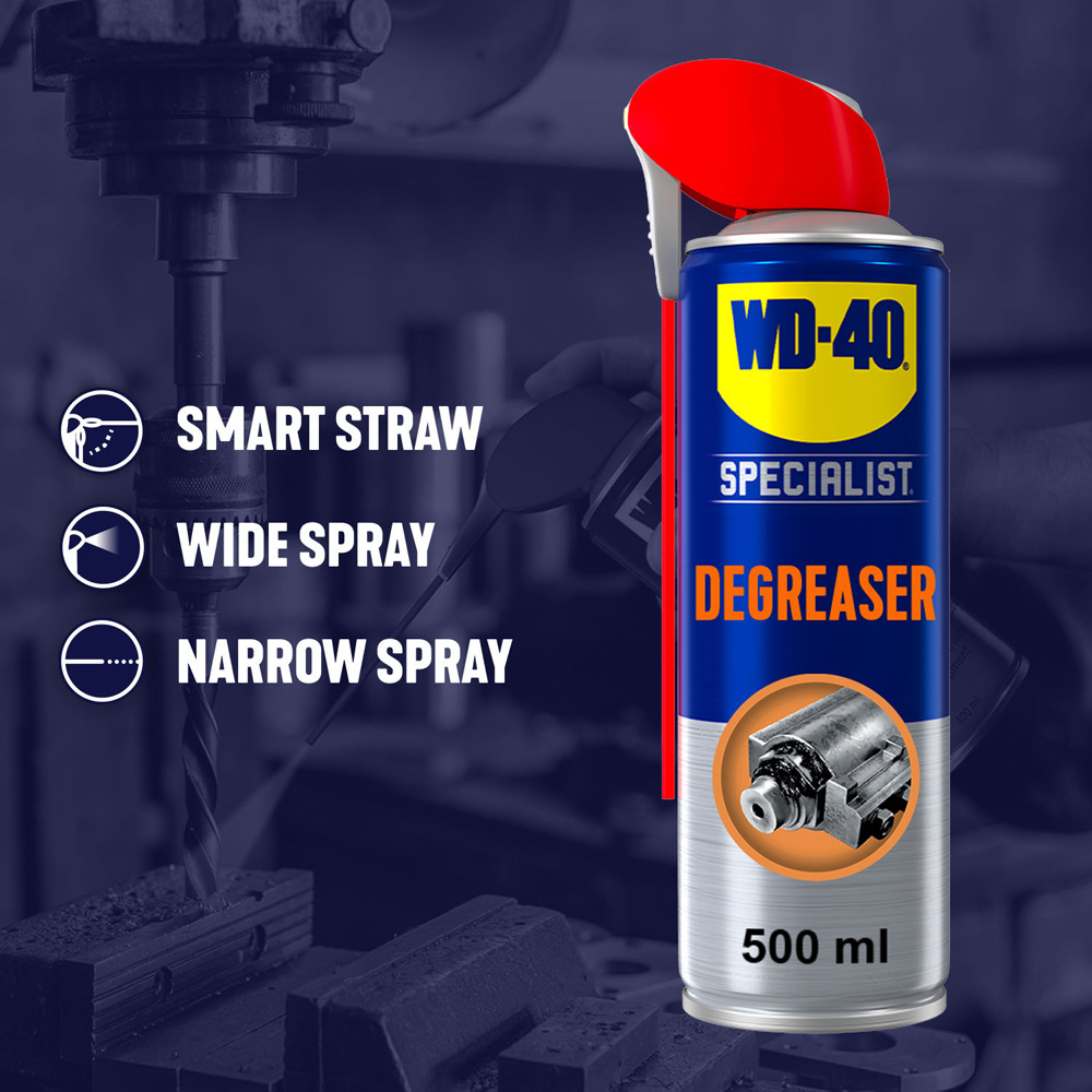 WD-40 Specialist Professional Strength Heavy Duty Degreaser Spray 500ml 2 Pack Image 7